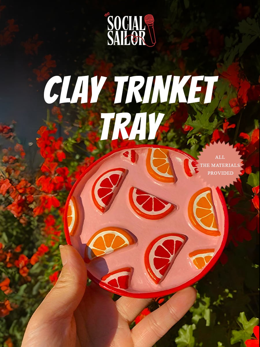 Clay Trinket Tray Date - Delhi