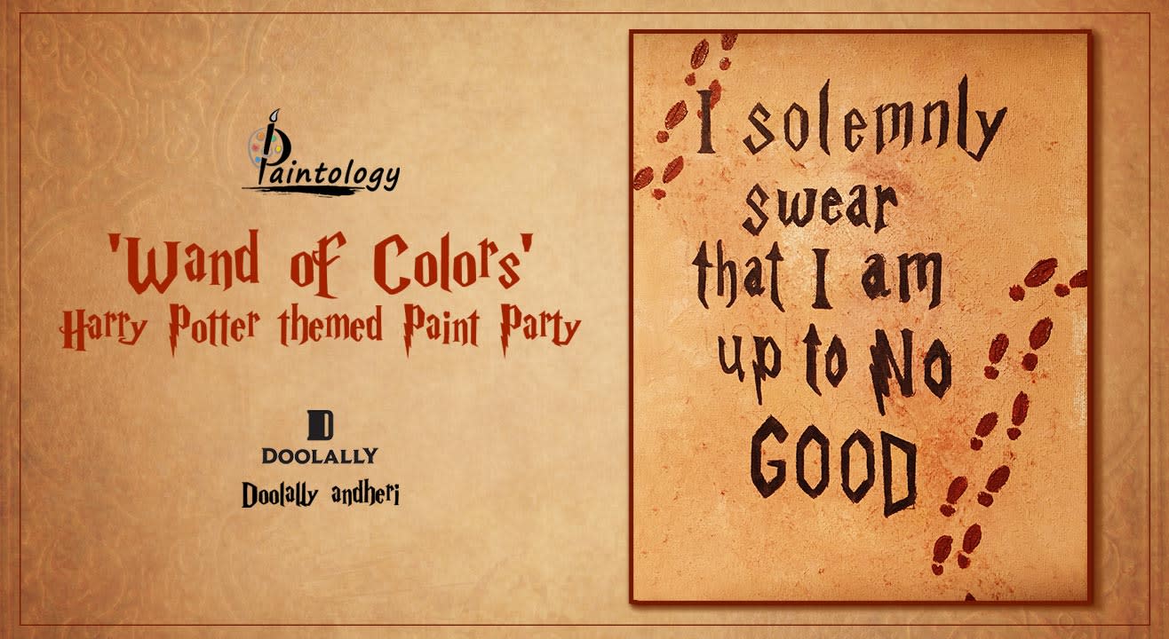Book Tickets To Wand Of Colors Harry Potter Themed Canvas