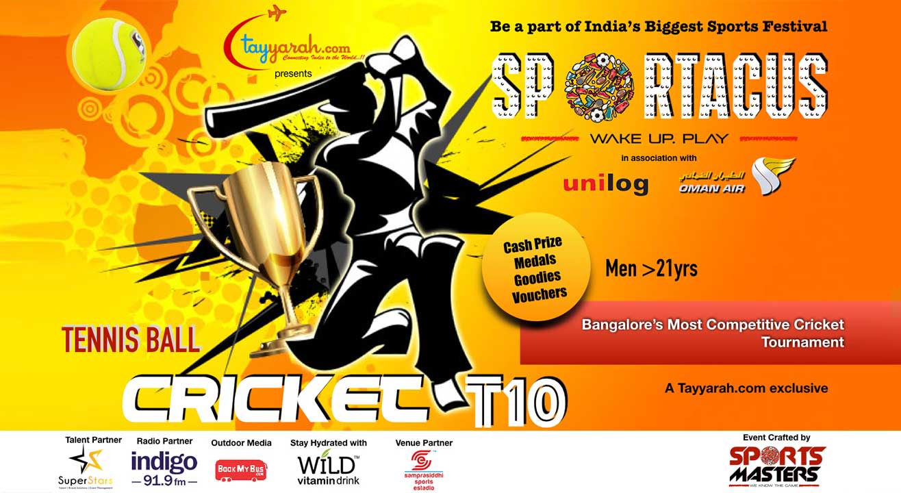 Book tickets to Sportacus Cricket T10 Tennis Ball Open To All