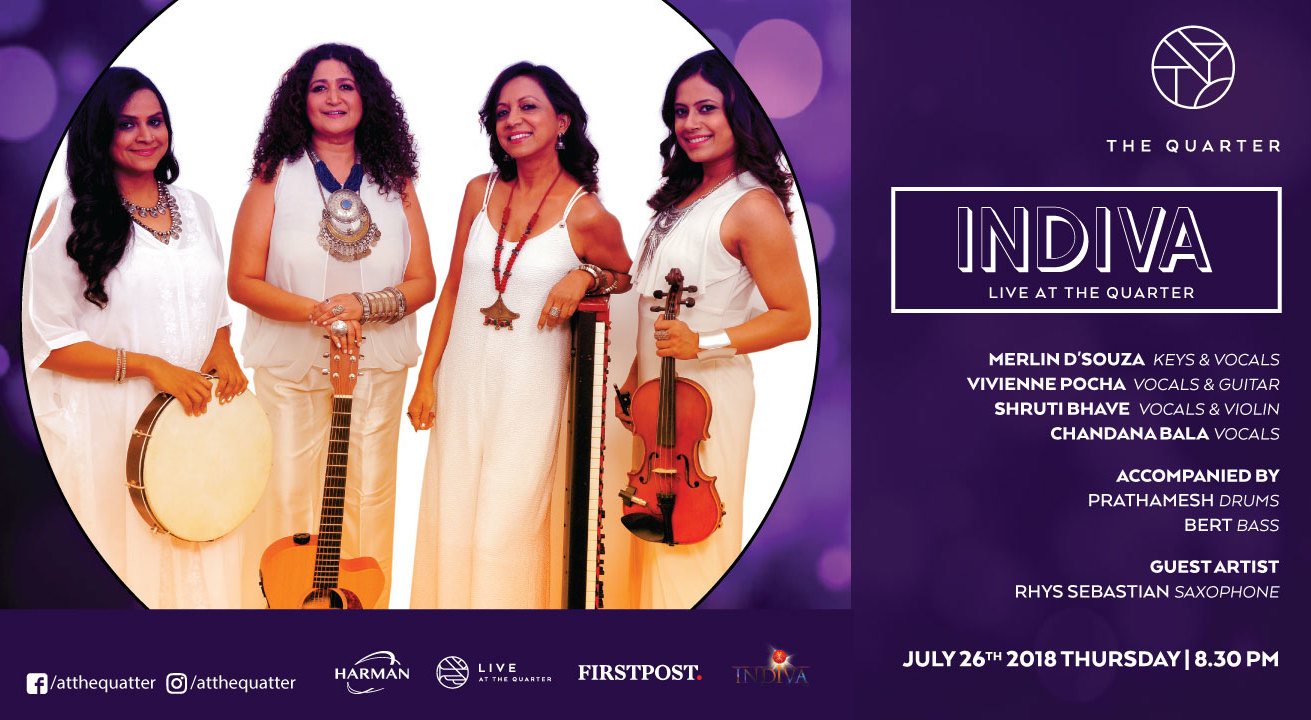 Book tickets to Indiva Live at The Quarter