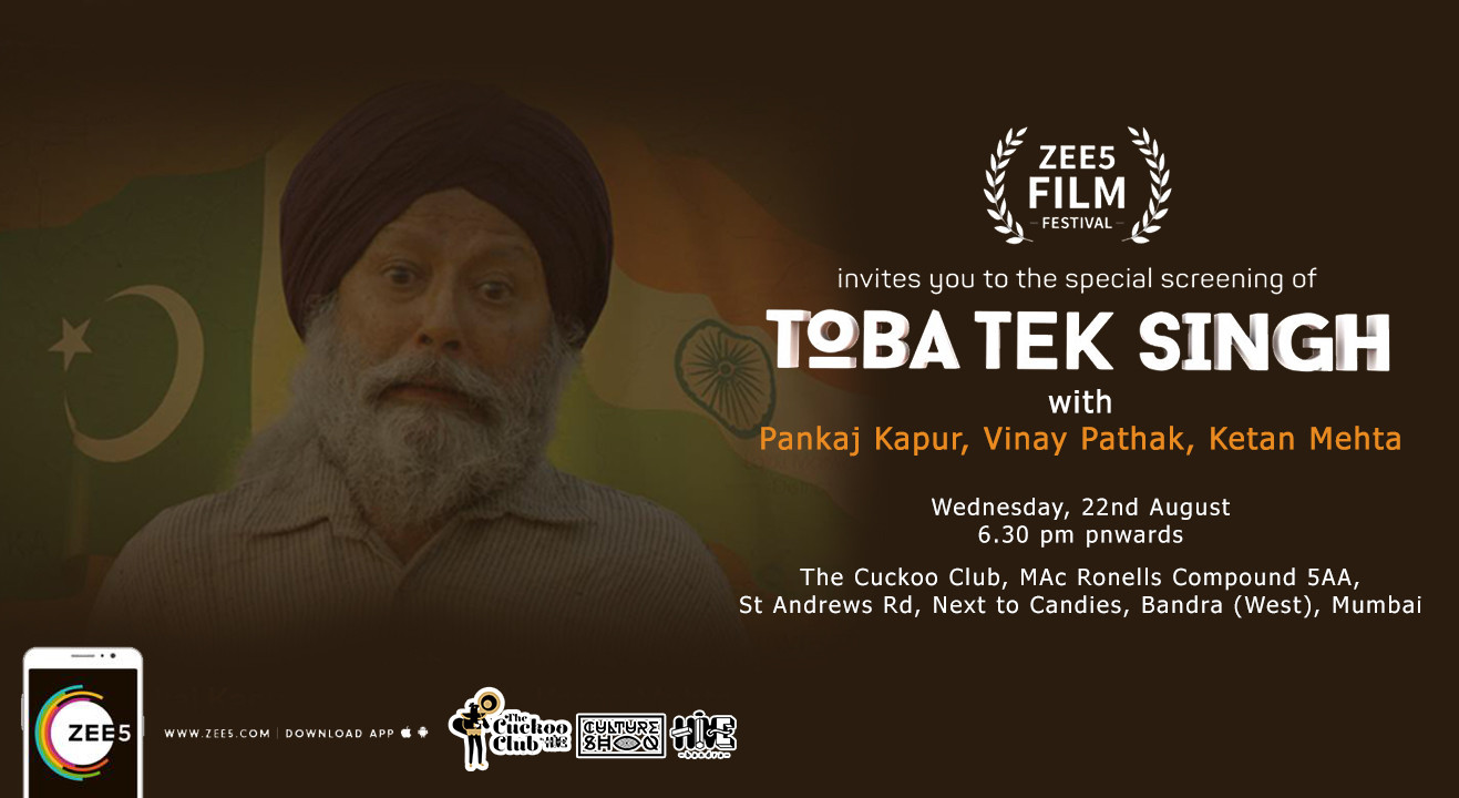 Book tickets to Toba Tek Singh