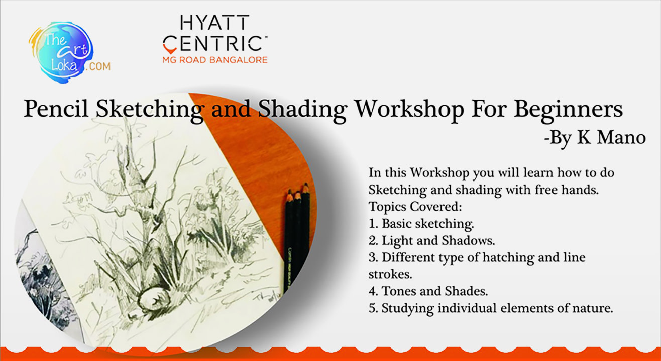 Book tickets to Pencil Sketching And Shading Workshop For