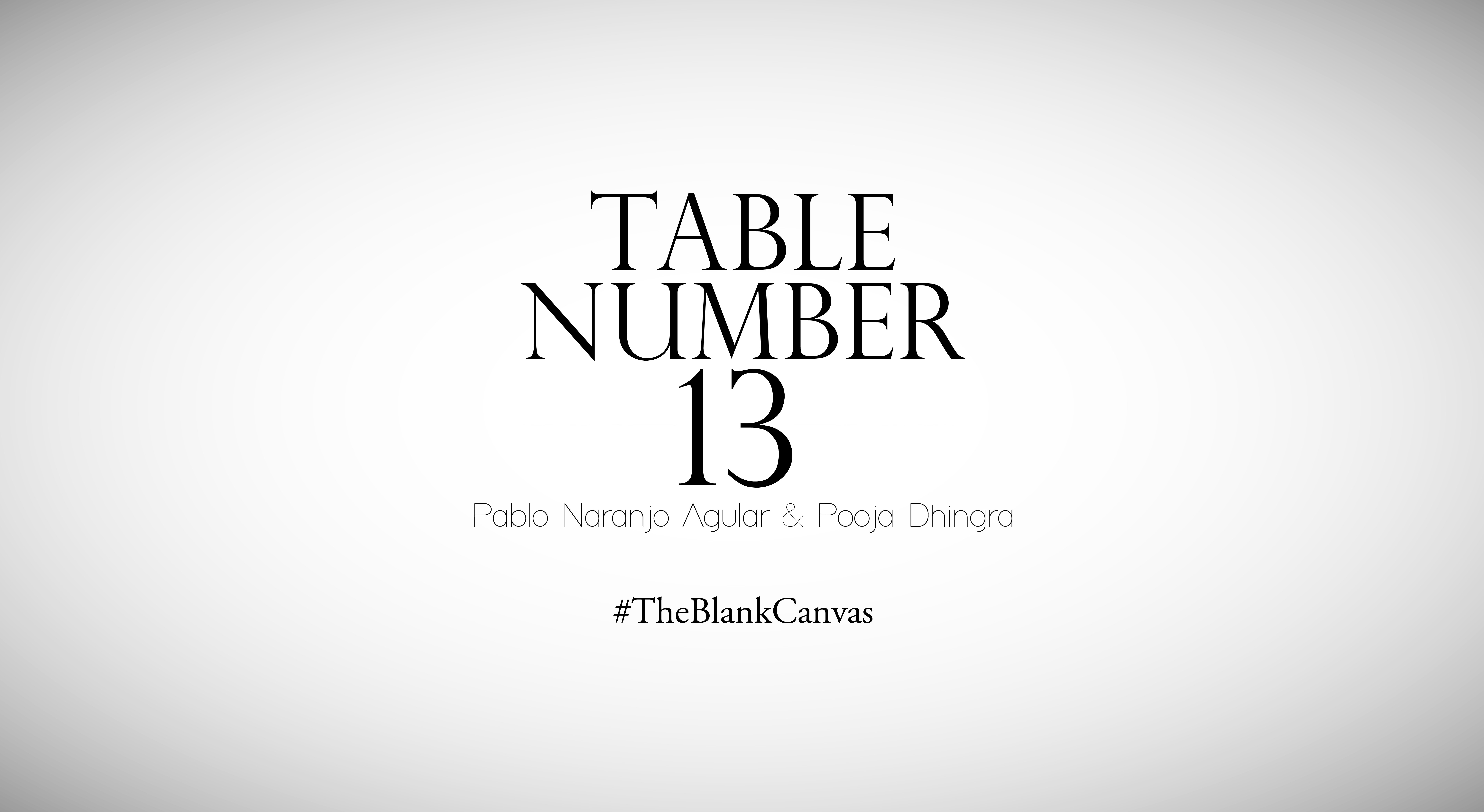 Table No. 13