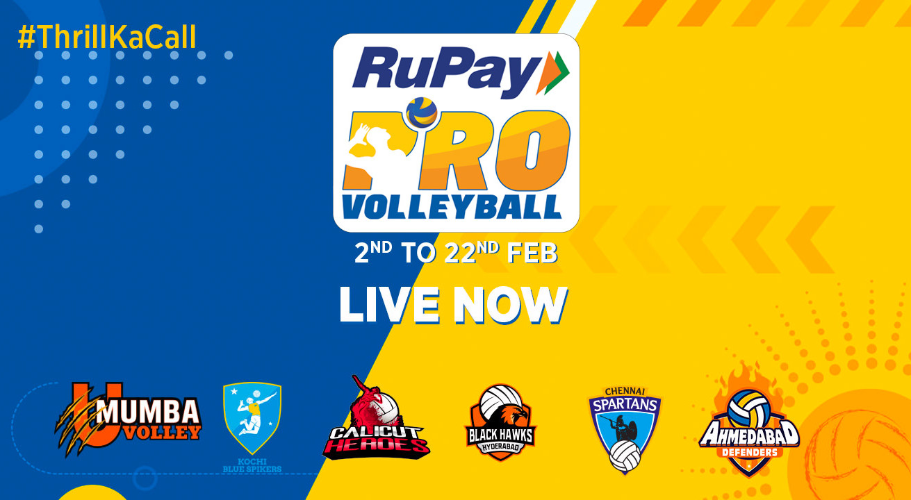 RuPay Pro Volleyball League 2019- official ticketing partner