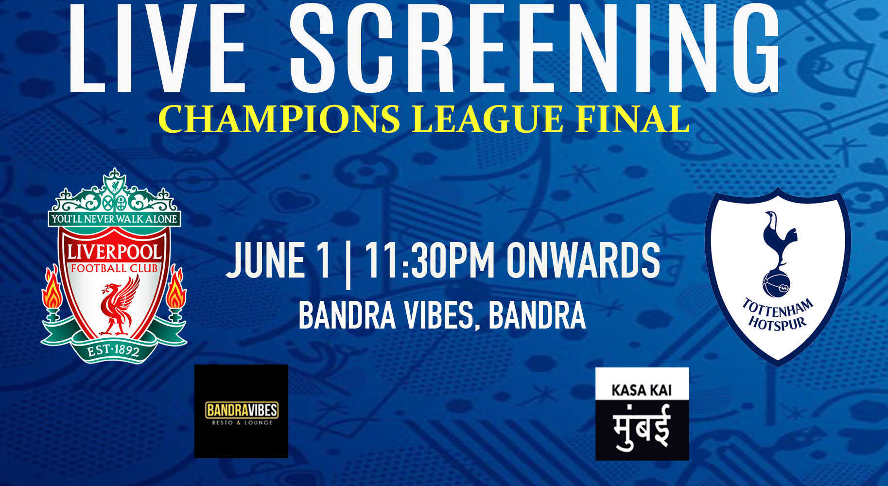 Live Screening Champions League Final At Bandra Vibes Bandra