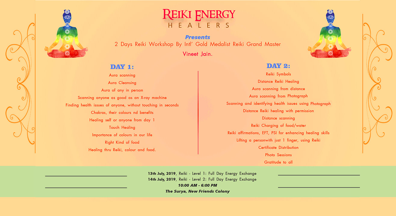 Reiki Healing Workshop By Grand Master Vineet Jain