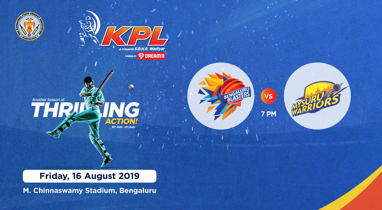 Official Ticketing Partner -KPL 2019 Bengaluru Blasters vs Mysuru ...