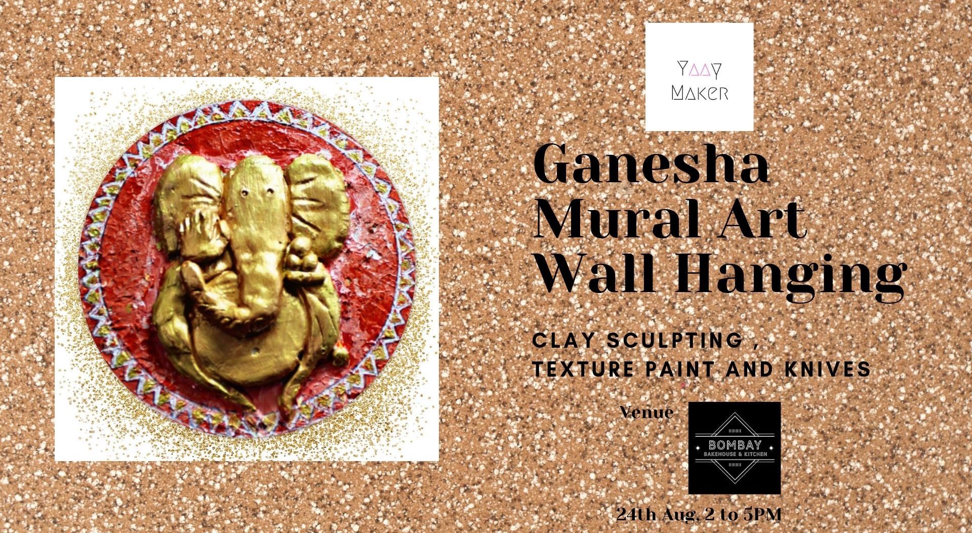 Ganesha Mural Art Wall Hanging