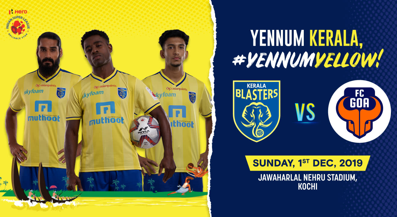 Official Ticketing Partner - Kerala Blasters FC Vs Goa FC - Buy Tickets ...