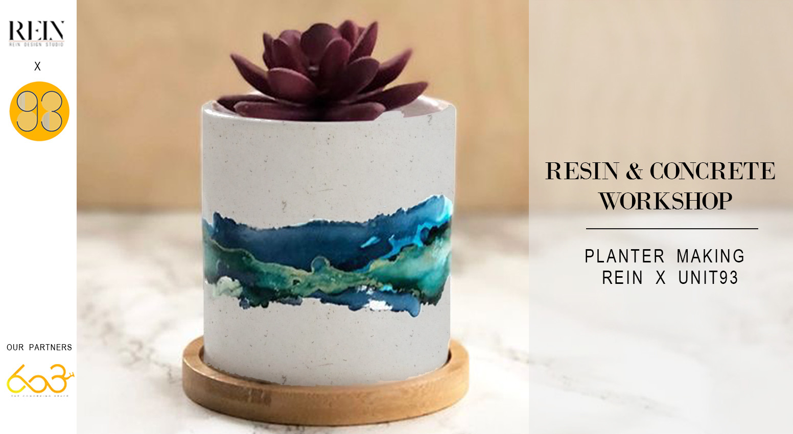 Resin X Concrete Planter