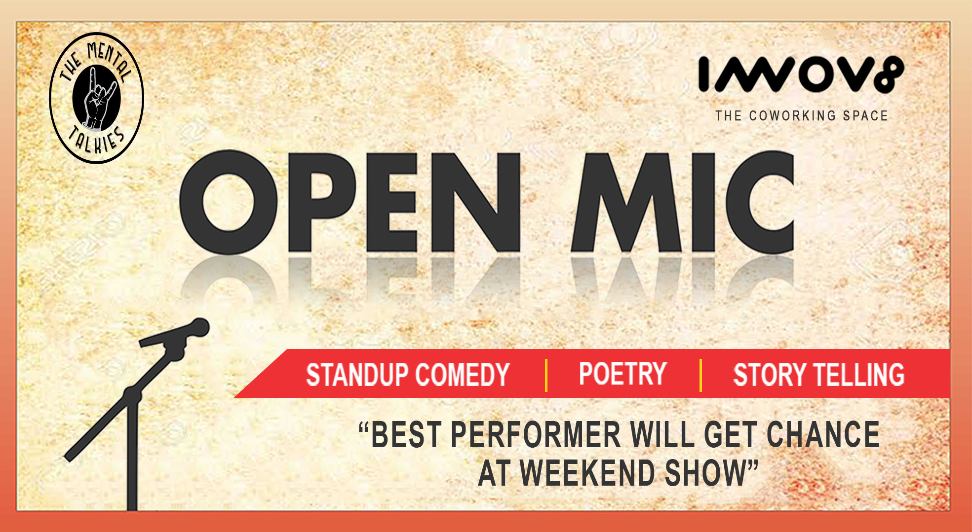 Open Mic Stand Up Comedy Poetry Storytelling