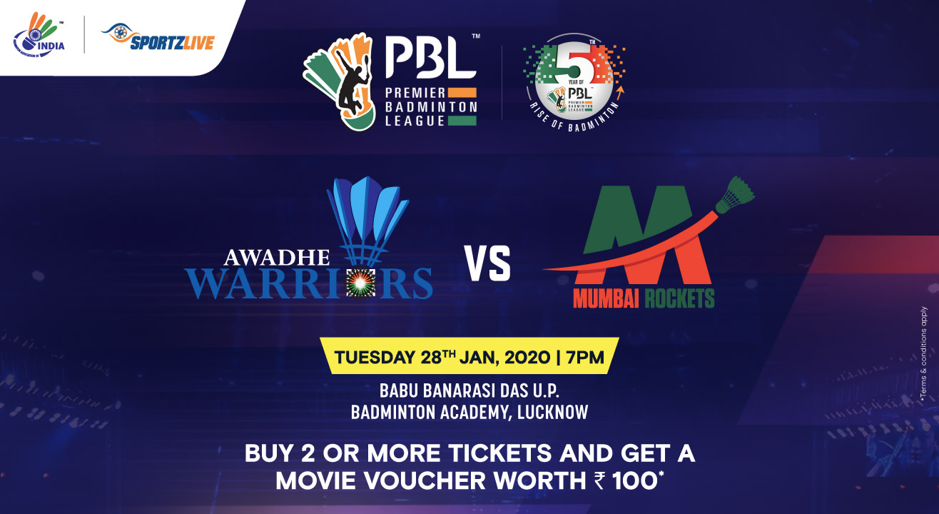 Official Ticketing Partner - PBL 2020: Awadhe Warriors vs Mumbai ...