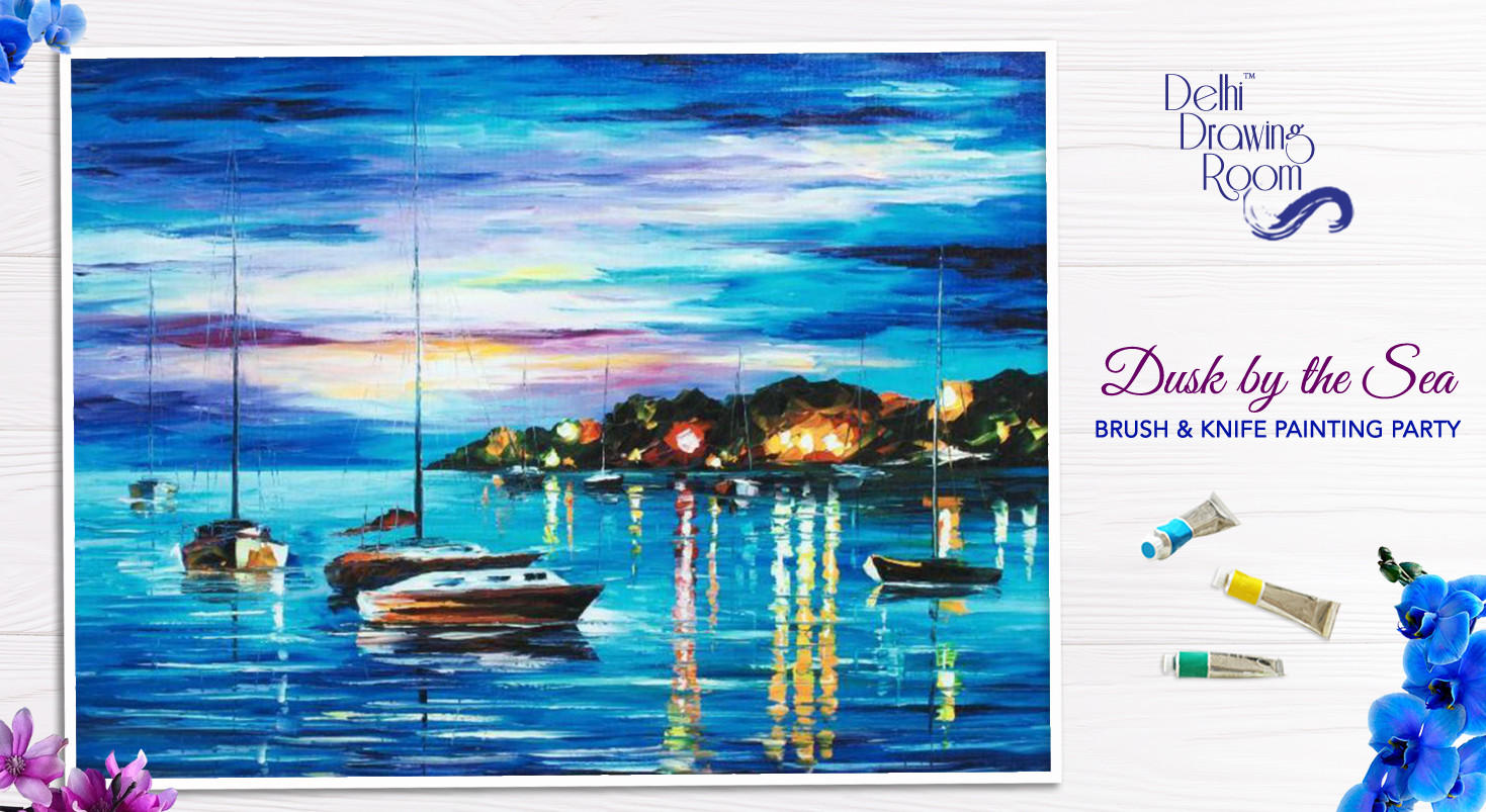 Book tickets to Dusk by the Sea Brush & Knife Painting ...