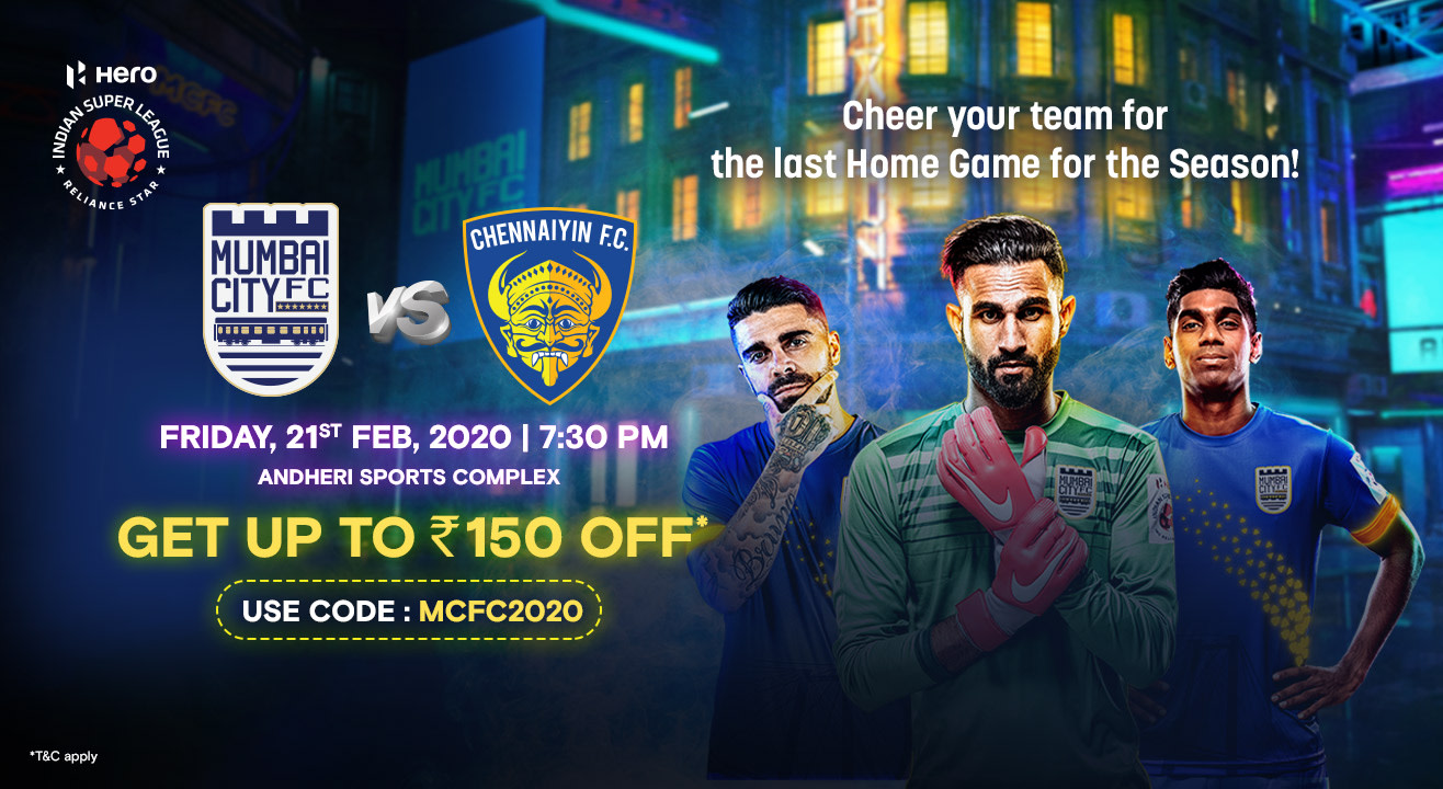 Official Ticketing Partner - Mumbai City FC Vs Chennaiyin FC - Buy ...