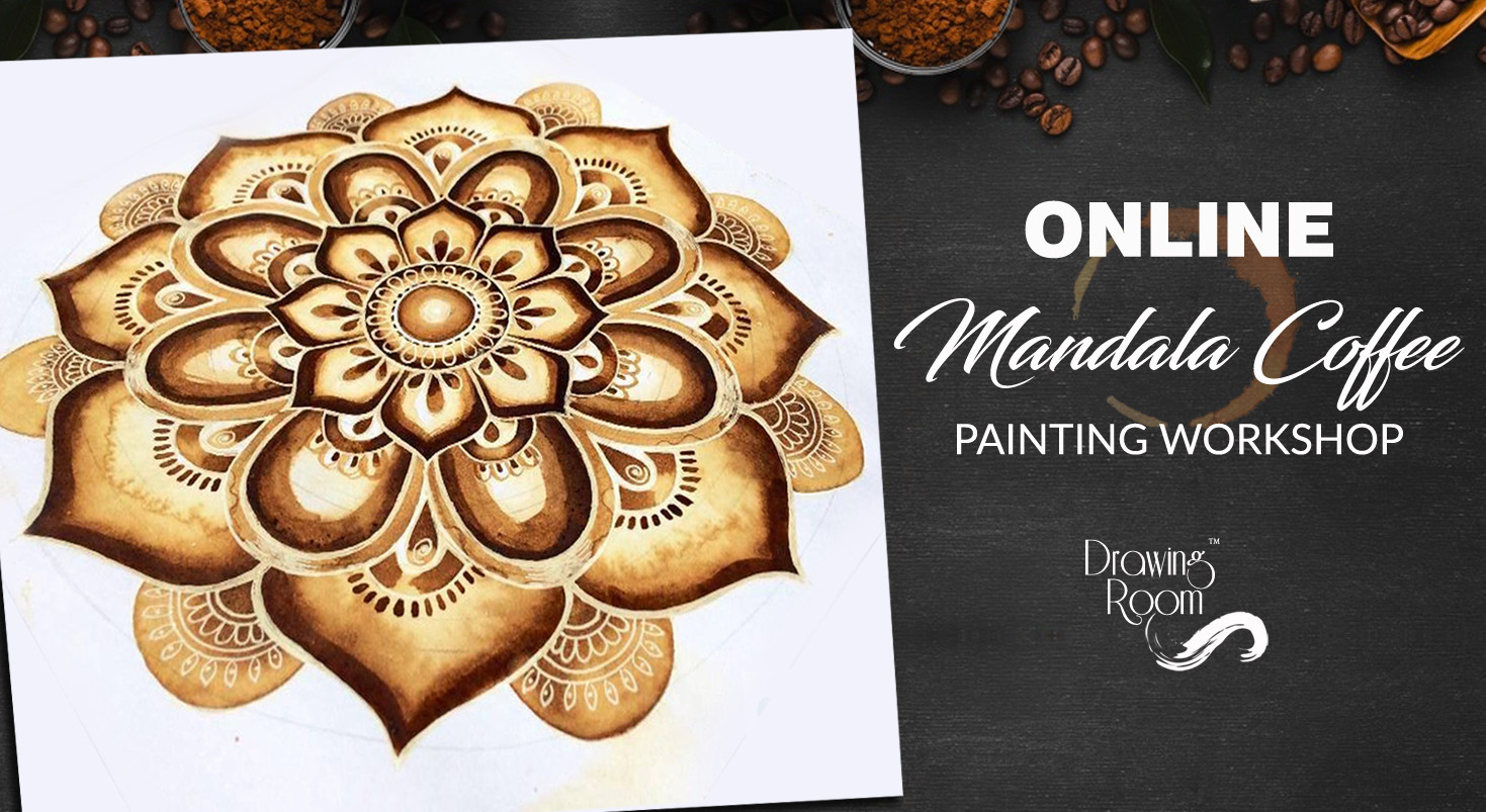 Online Mandala Coffee Painting Workshop by Drawing Room - Painting ...
