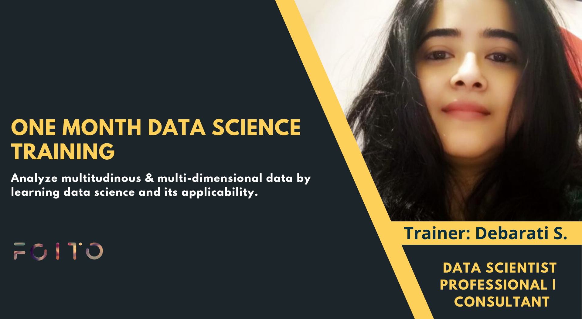 One Month Data Science And Machine Learning Training