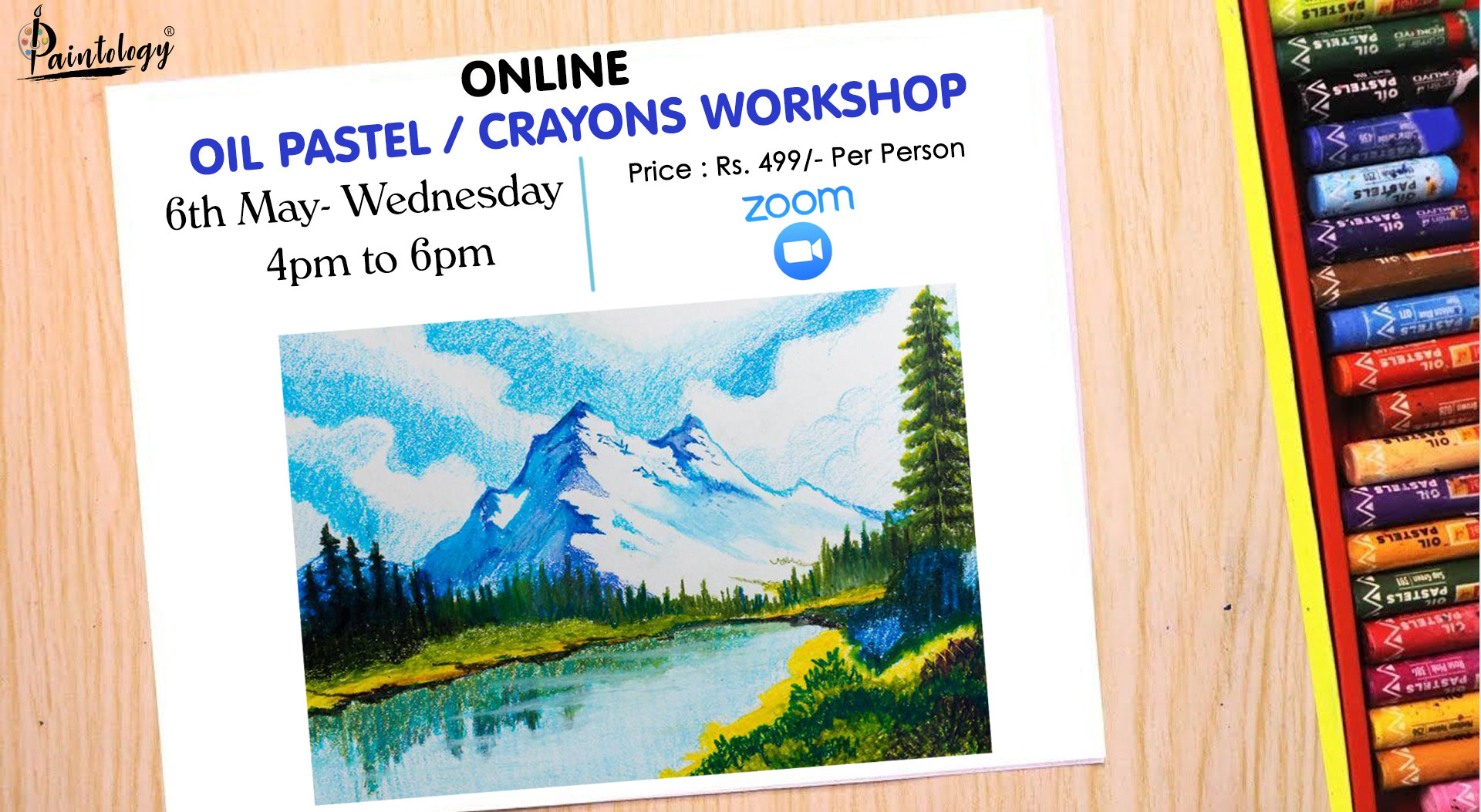 Oil Pastel workshop by Paintology