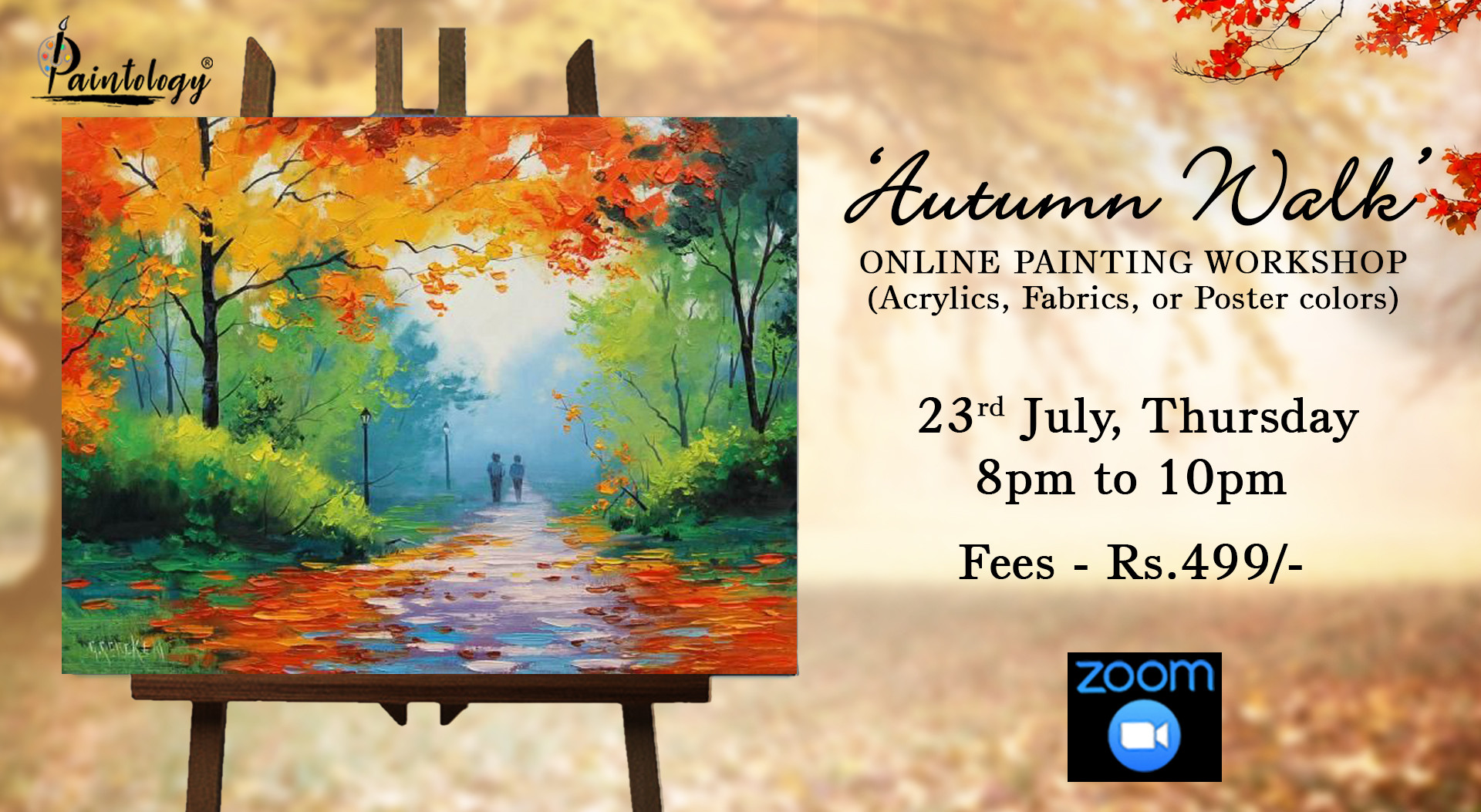 â€˜Autumn Walkâ€™ painting workshop by paintology