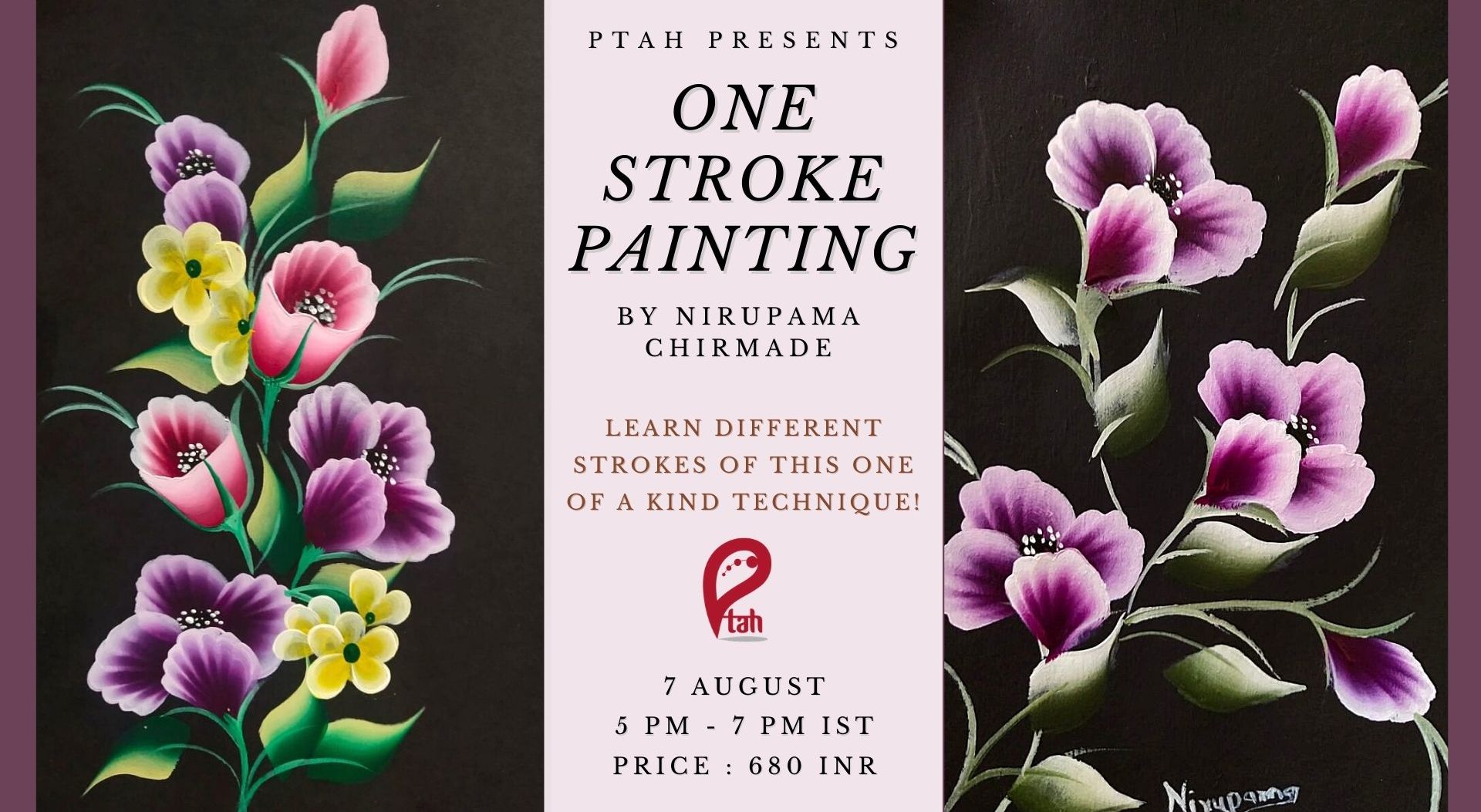 One Stroke Painting : Online Workshop