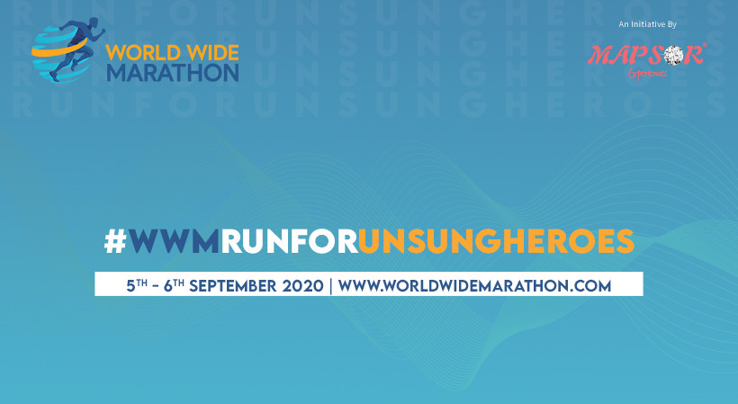 World Wide Marathon - Virtual Marathon - #wwmrunforunsungsheroes