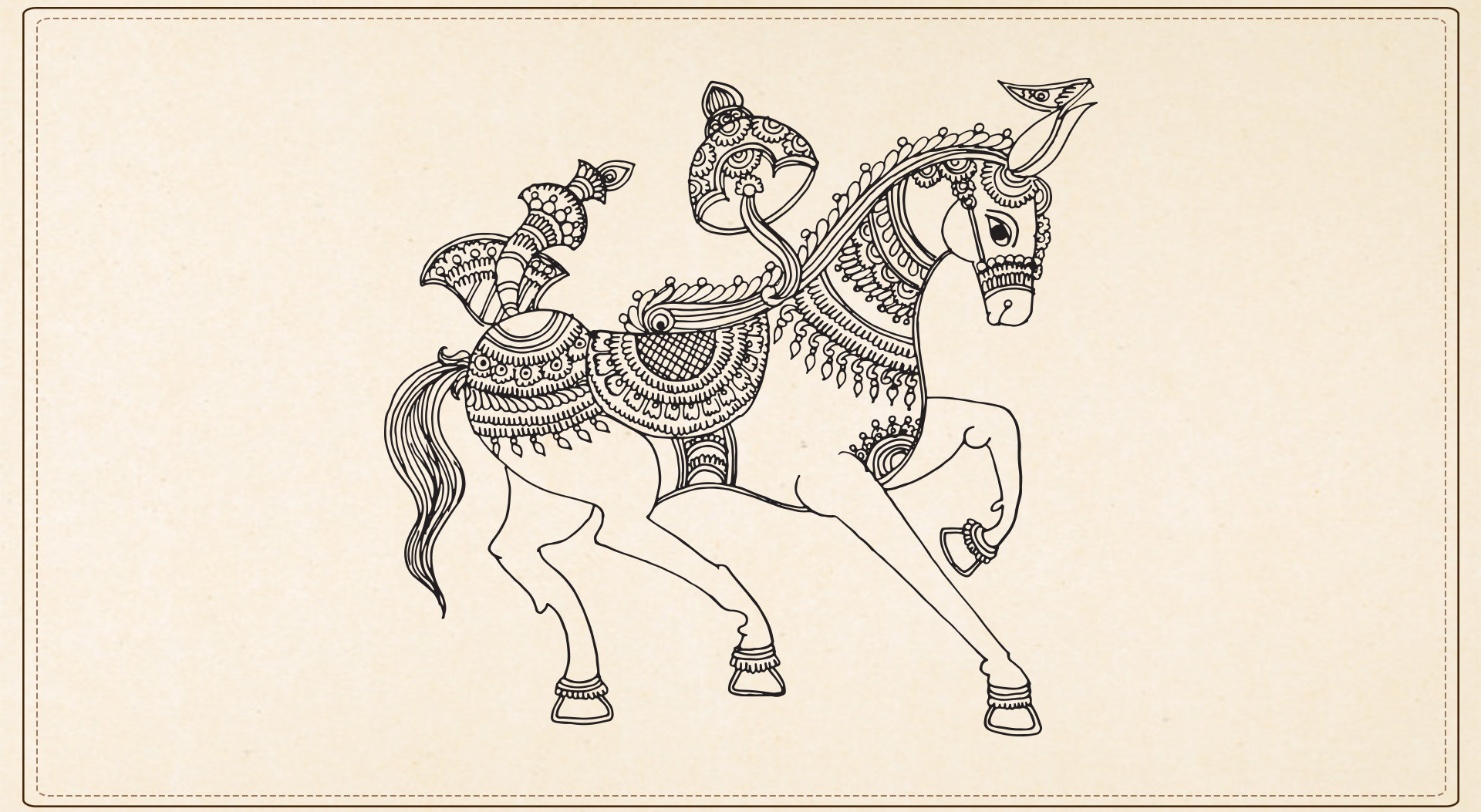 Kalamkari drawing on sale