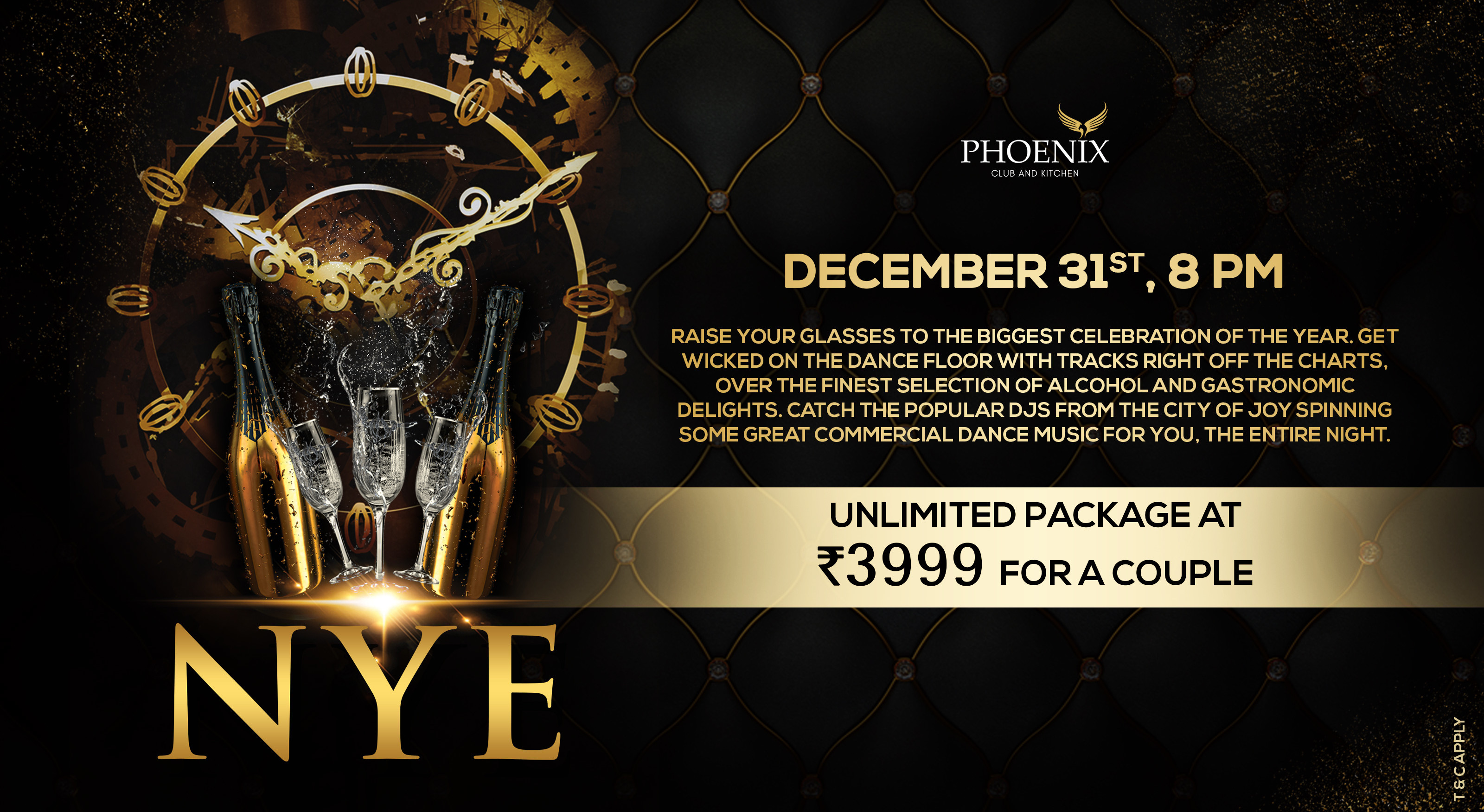 31st Dec 2020 New Year Eve Phoenix, The Astor, Kolkata