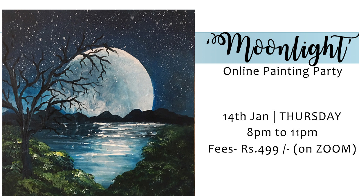 ‘Moonlight’ Online Painting Party