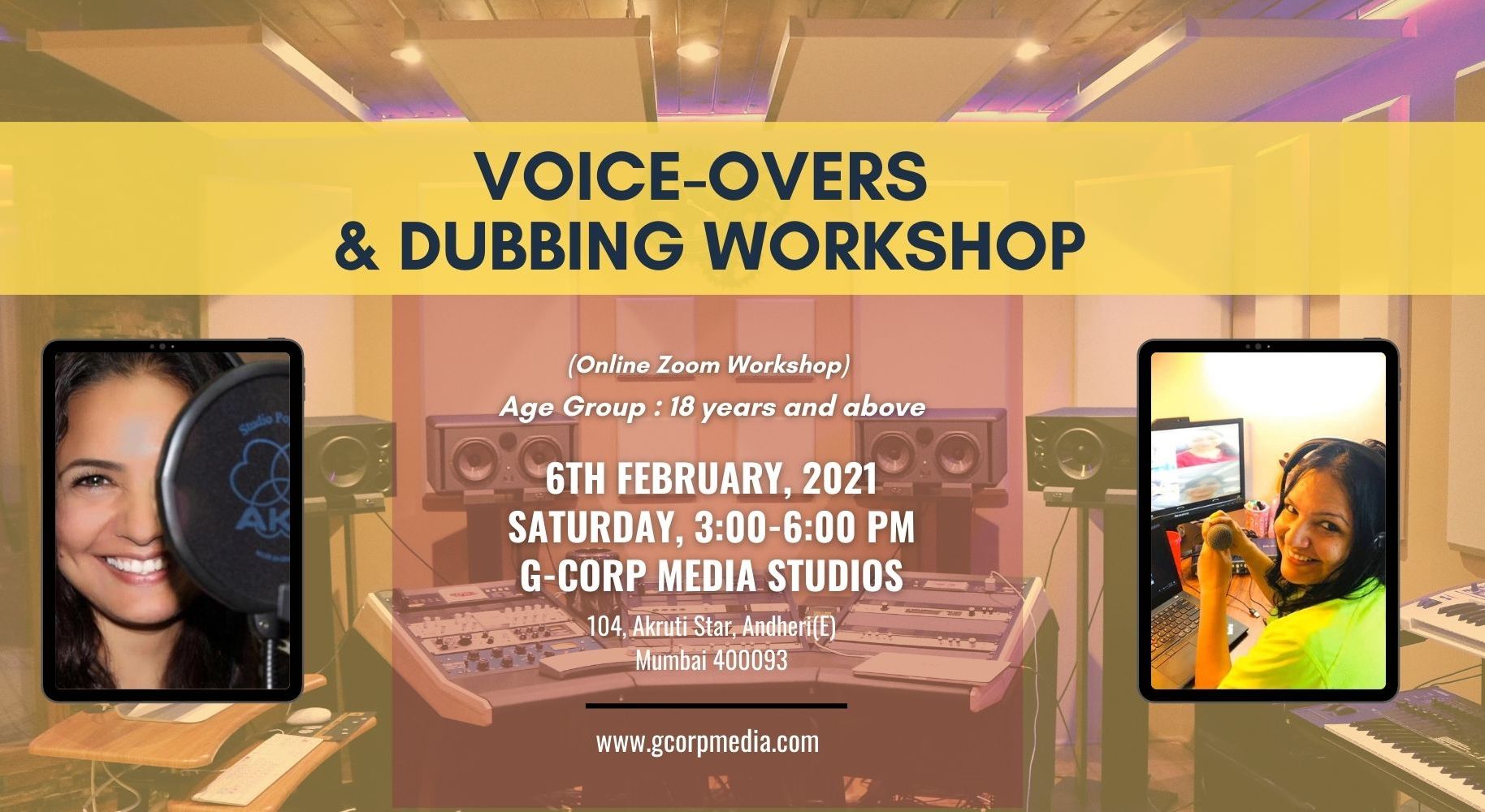 Online Voice Over Dubbing Workshop