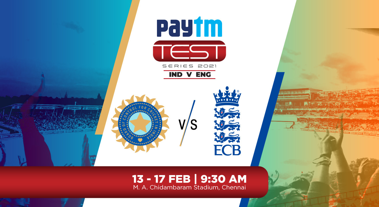 Paytm TEST Series 2021: 2nd Test India V England, Chennai