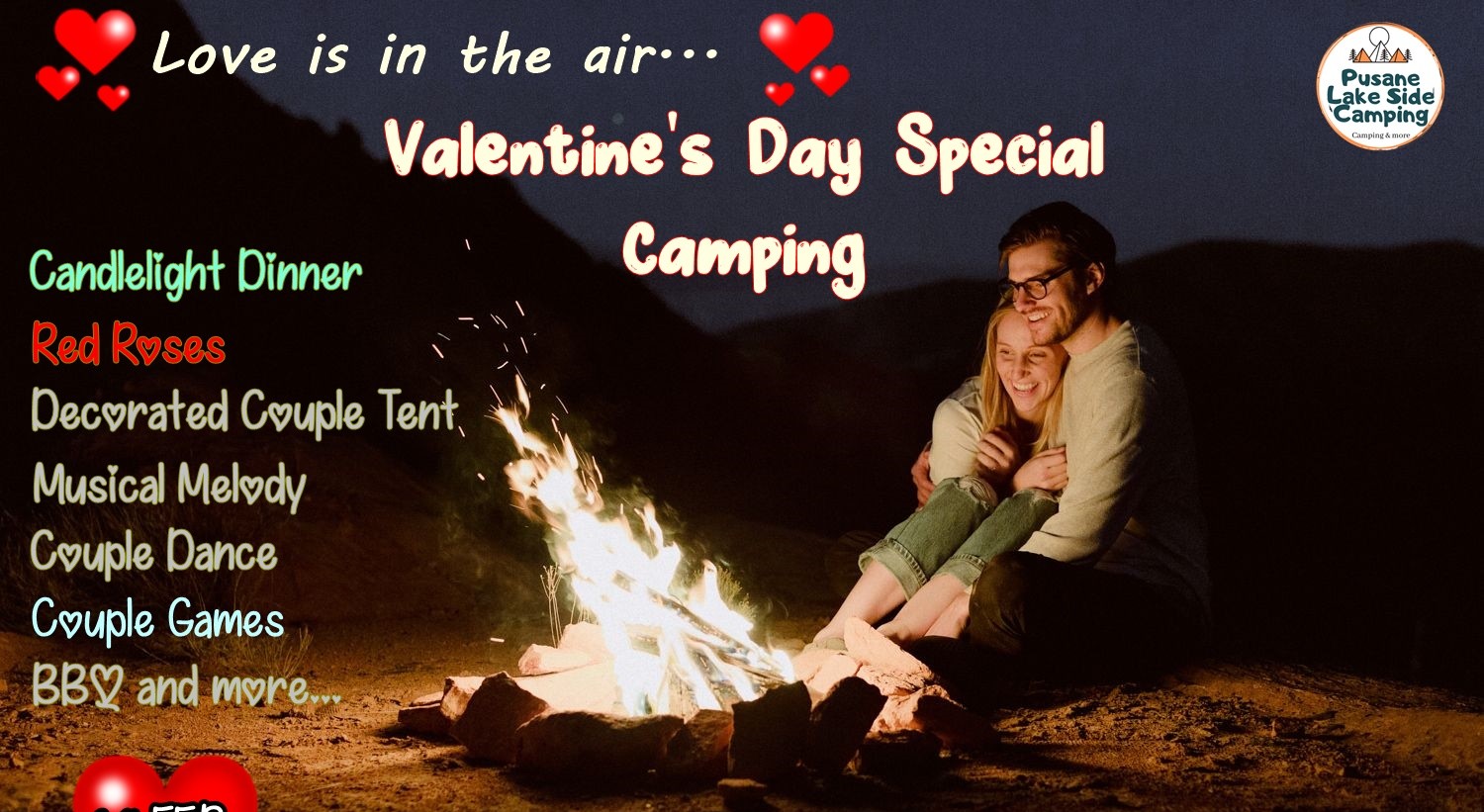 camping valentines day