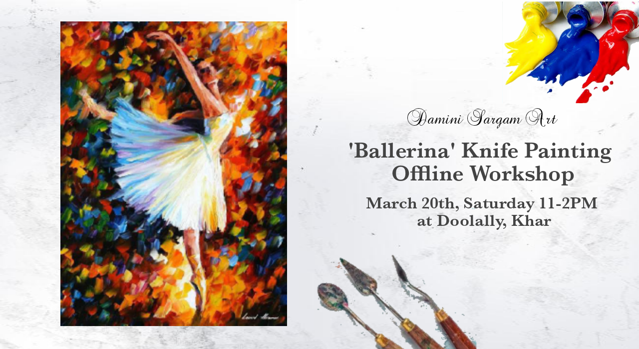 Ballerina Knife Painting