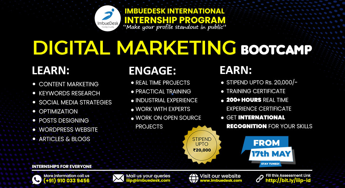 Training + Internship on Digital Marketing