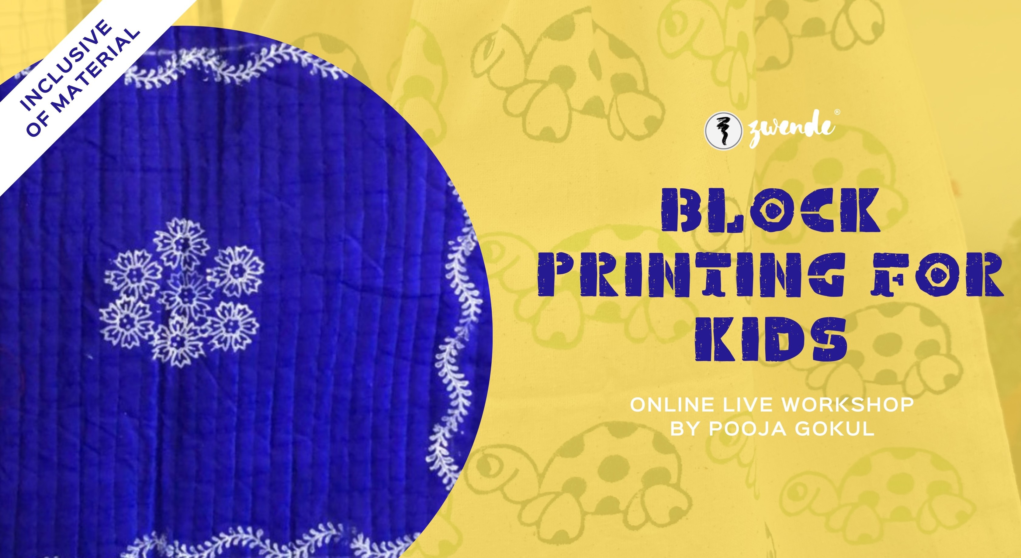 Block Printing for Kids Live Inclusive of Materials]