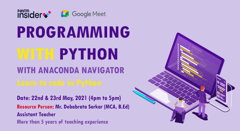 Programming with Python By Debabrata Sir