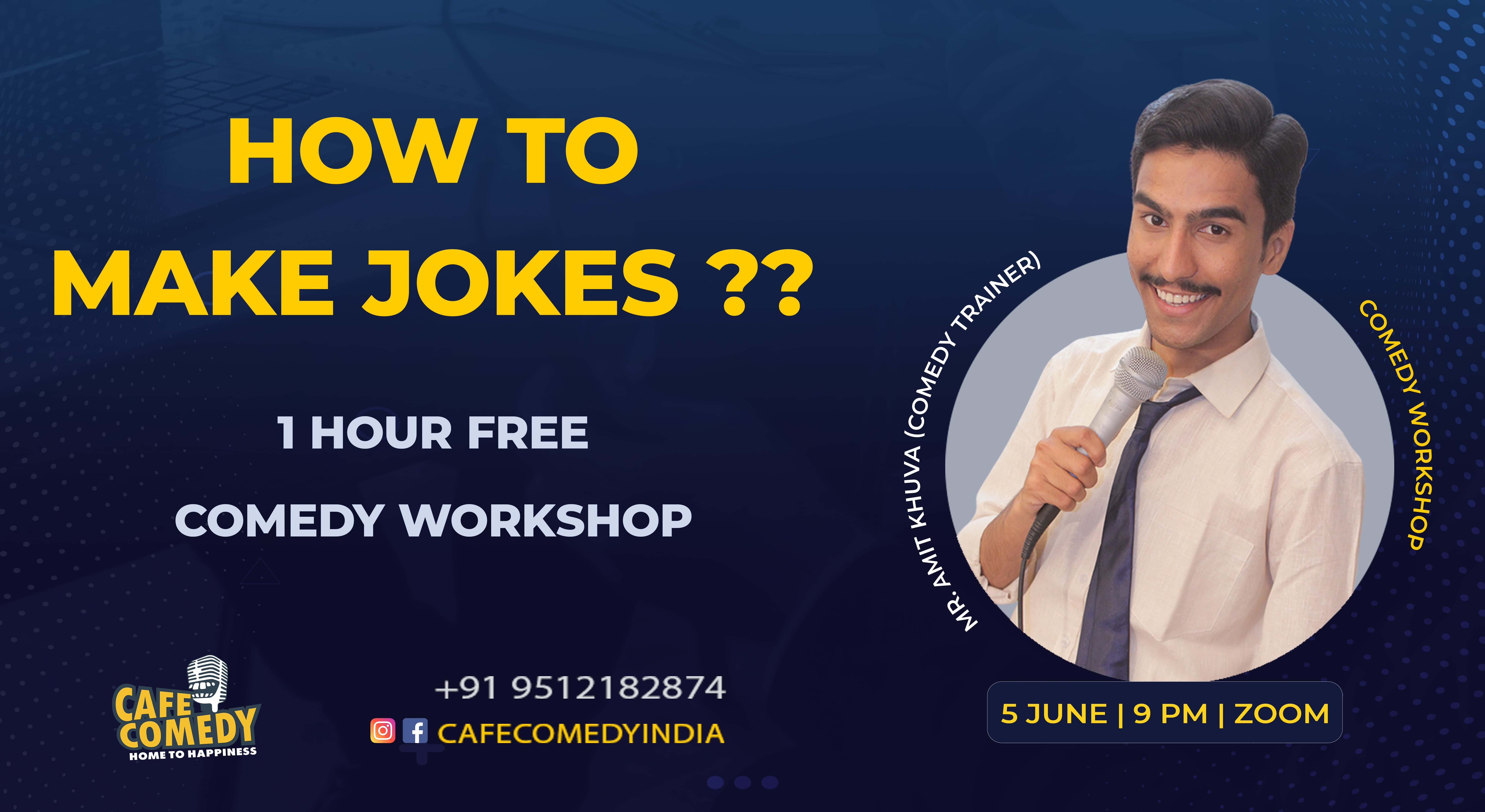 How To Make Jokes? : Comedy Workshop On Zoom