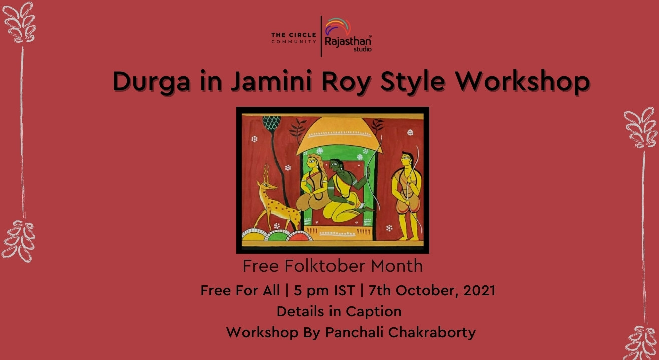 Durga in Jamini Roy Style Workshop