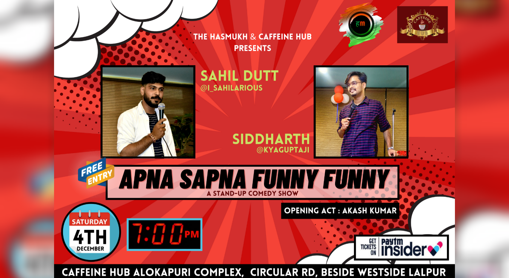 Apna Sapna Money Money - Comedy Show featuring Siddharth Gupta and Sahil  Dutt