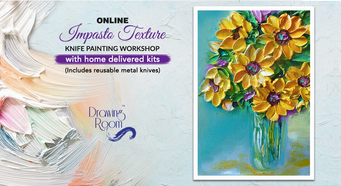 Impasto Texture Knife Painting Online Workshop with Home Delivered Kits ...