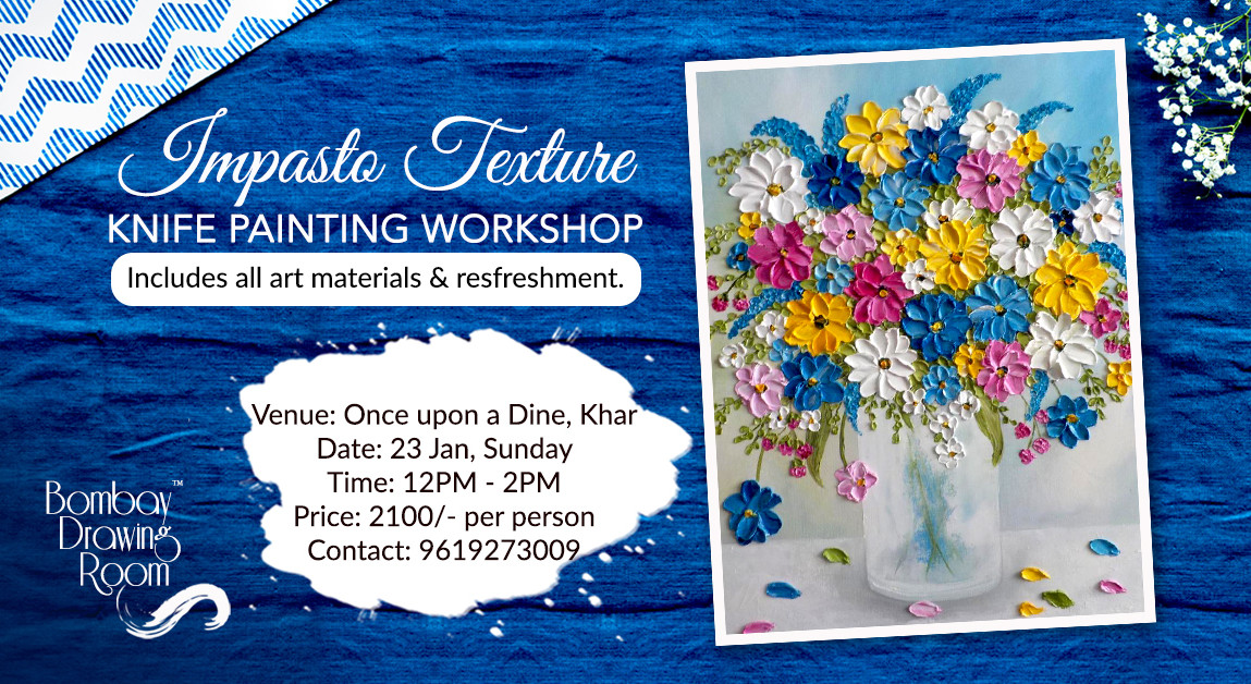 Impasto Texture Knife Painting by Bombay Drawing Room