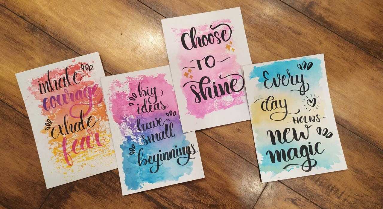 Brush Pen Calligraphy 8 session Certified Course (4 Weeks)