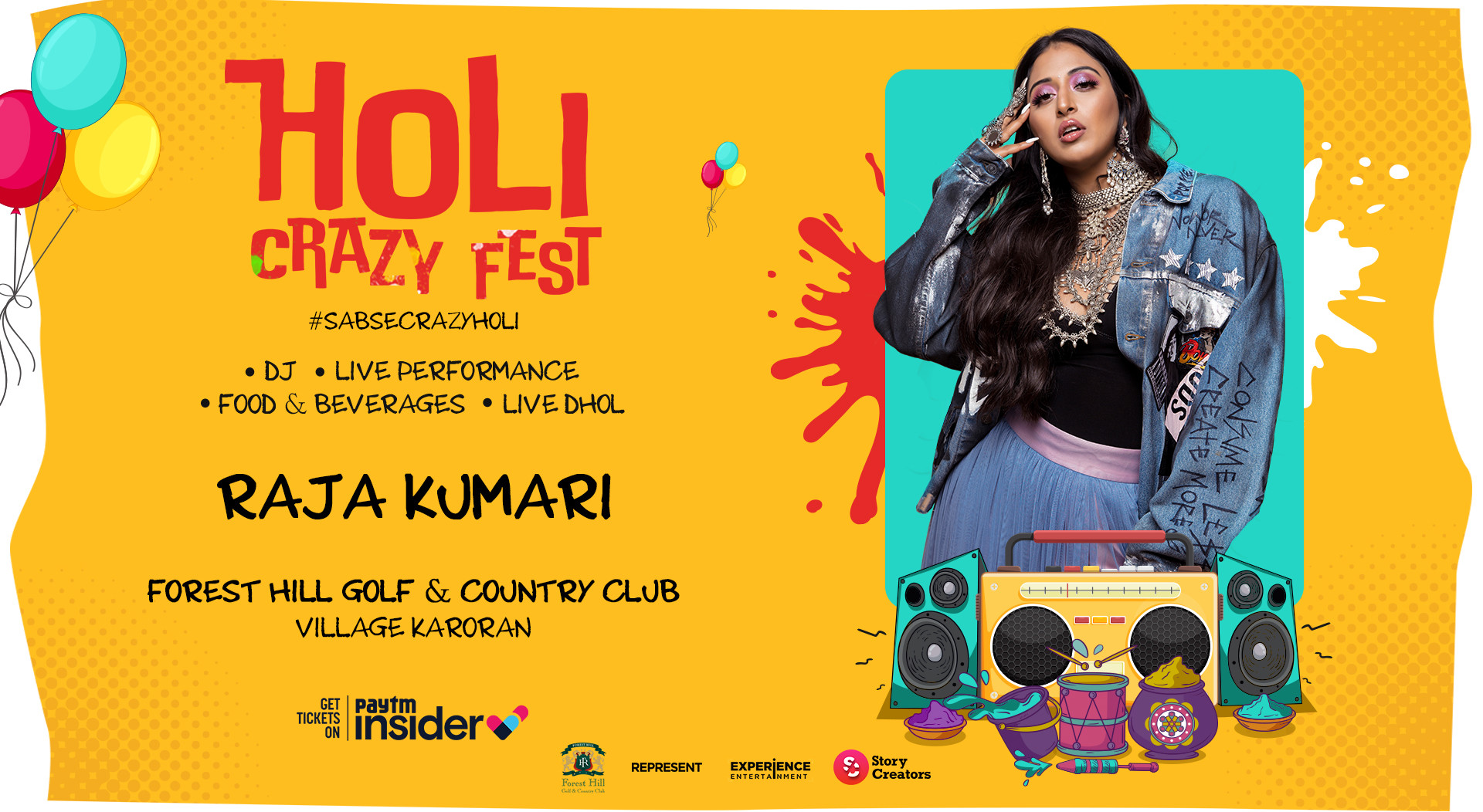  Raja Kumari at forest hill resort chandigarh, holi parties in chandigarh