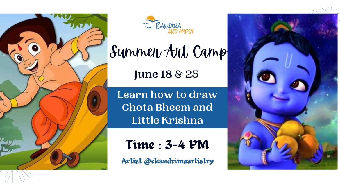Summer Art Camp: Learn to paint Chota Bheem/Little Krishna
