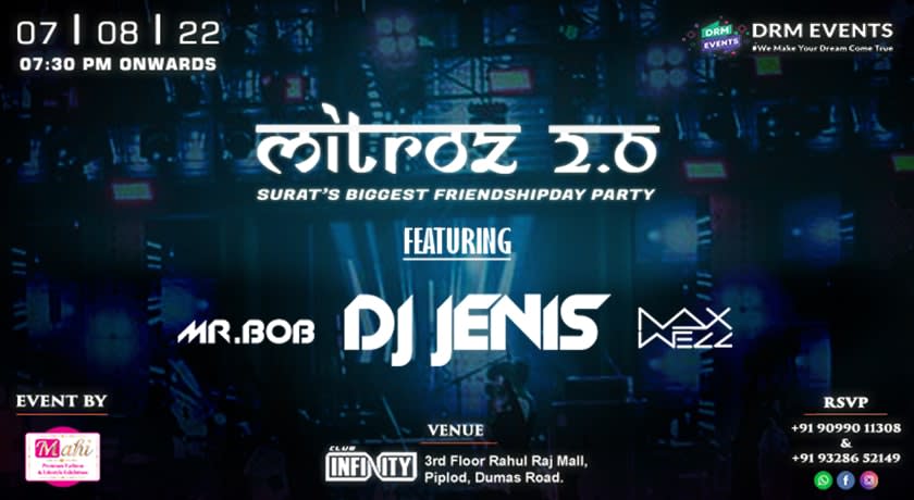 MITROZ 2.0 - Surat's Biggest Friendship day Party