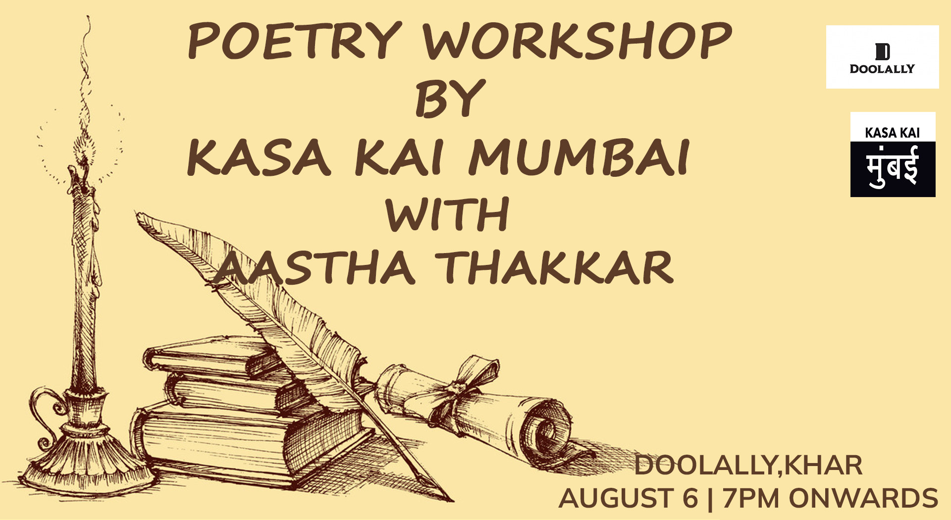 POETRY WORKSHOP BY KASA KAI - DOOLALLY KHAR