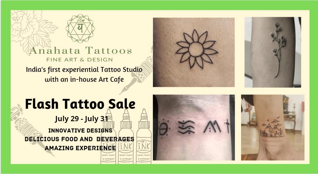 Anahata Tattoos' flash tattoo sale!