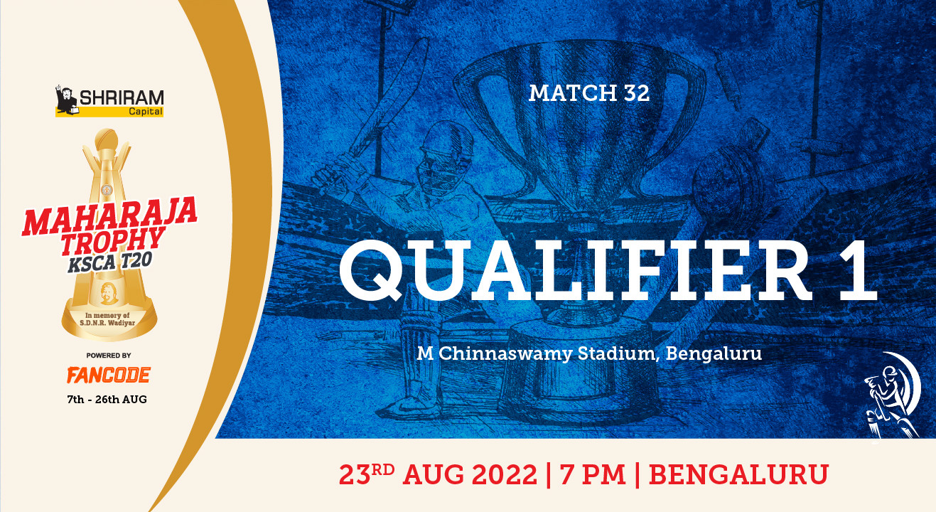 Maharaja Trophy 2022, KSCA T20, QUALIFIER 1 Cricket Event in Bengaluru
