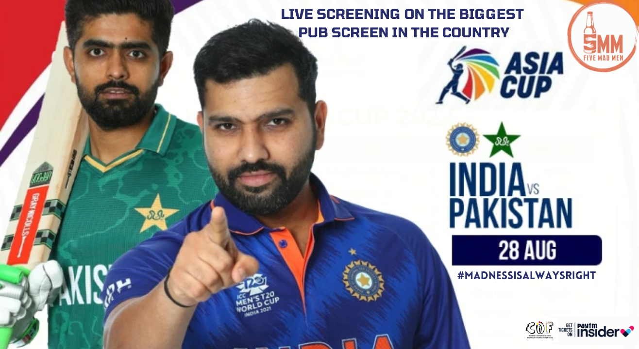 India vs Pakistan Asia Cup 2022 LIVE 28th August 7pm onwards