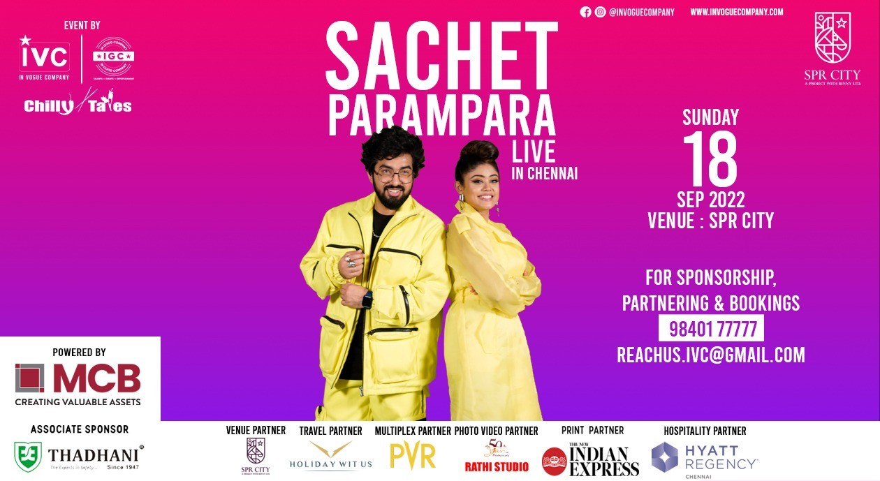 Sachet Parampara Live Chennai 18th Sept 2022