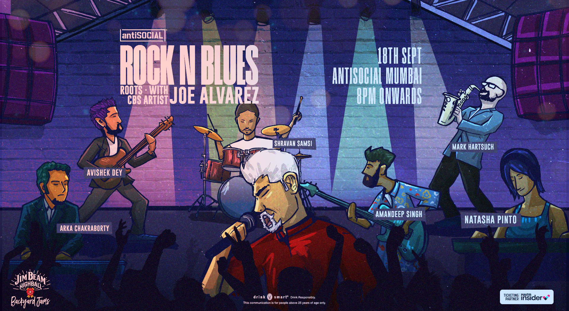 Rock N Blues 'ROOTS' w/ 'CBS ARTIST JOE ALVAREZ & BAND' | antiSOCIAL Mumbai