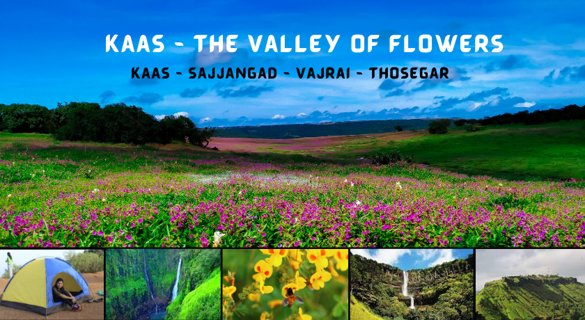 Kaas - Sajjangad - Vajrai - Thoseghar Tour From Mumbai 2023